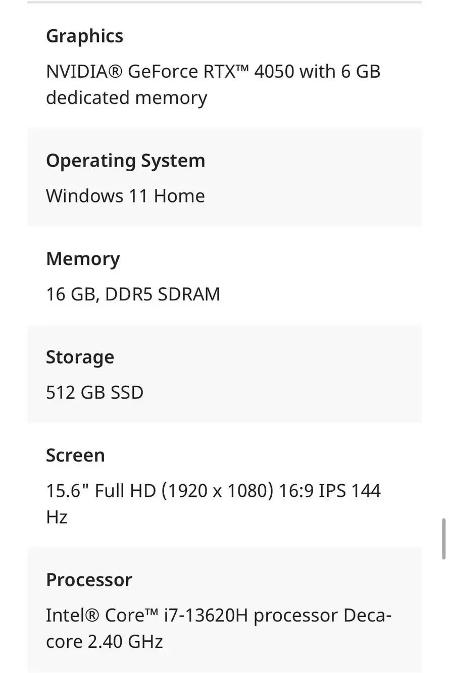 Acer Nitro V 15 ANV15-51 15.6